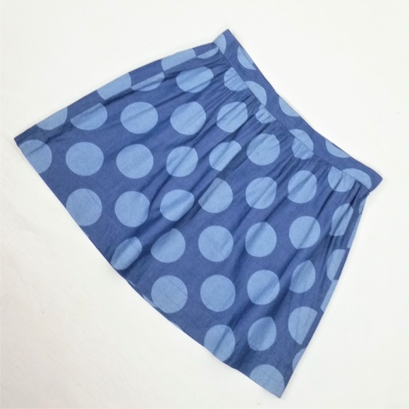 *SOLD******* 3X1 NYC chambray polka dot mini skirt - Picture 2 of 8